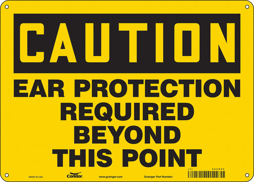 Safety Sign 10 inx14 in Aluminum