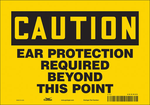 Safety Sign 7 in x 10 in Vinyl