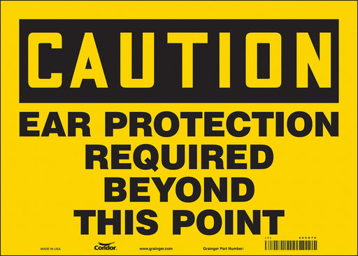 Safety Sign 10 inx14 in Vinyl