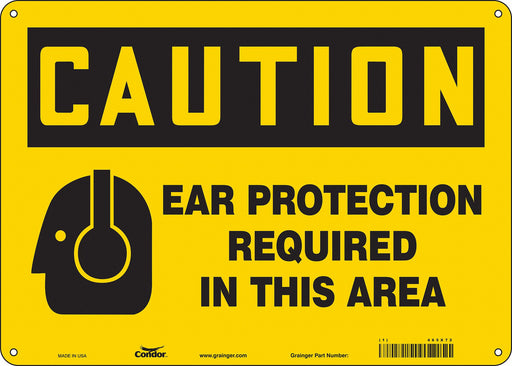 Safety Sign 10 inx14 in Aluminum