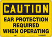 Safety Sign 10 in x 14 in Polyethylene