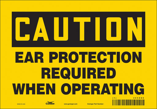 Safety Sign 7 in x 10 in Vinyl
