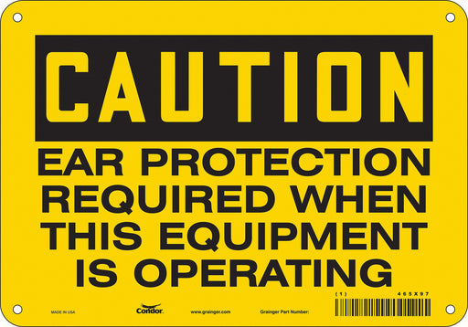 Safety Sign 7 in x 10 in Polyethylene