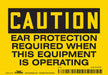 Safety Sign 3 1/2 inx5 in Vinyl