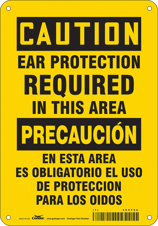 Safety Sign 10 inx7 in Polyethylene