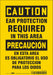 Safety Sign 10 inx7 in Vinyl