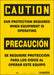 Safety Sign 14 in x 10 in Vinyl