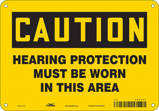 K0282 Safety Sign 7 in x 10 in Aluminum