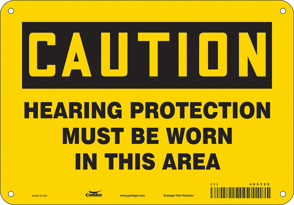 K0282 Safety Sign 7 inx10 in Polyethylene