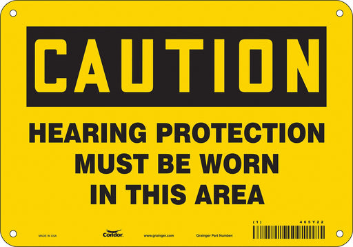K0282 Safety Sign 7 inx10 in Polyethylene