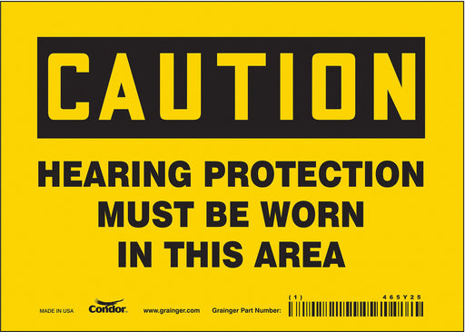 K0282 Safety Sign 5 inx7 in Vinyl