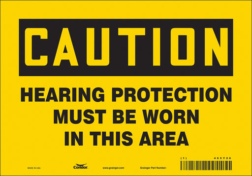 K0282 Safety Sign 7 inx10 in Vinyl