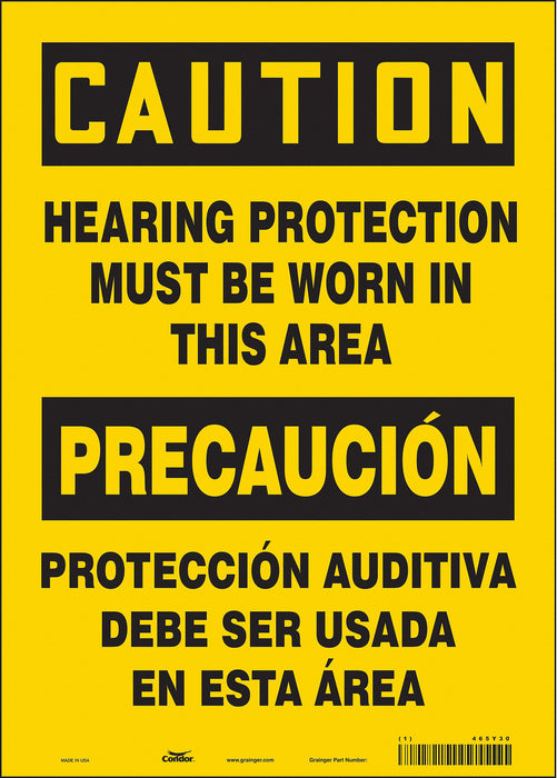 Safety Sign 14 inx10 in Vinyl