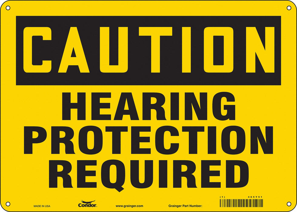J6957 Safety Sign 10 inx14 in Polyethylene