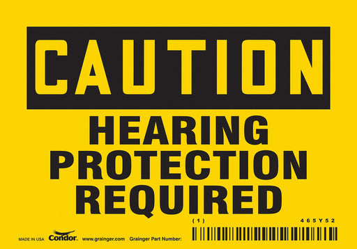 J6957 Safety Sign 3 1/2 inx5 in Vinyl