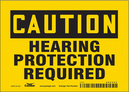 J6957 Safety Sign 5 inx7 in Vinyl