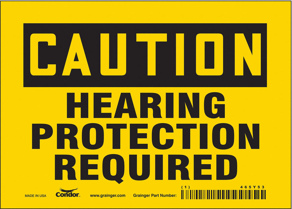 J6957 Safety Sign 5 inx7 in Vinyl