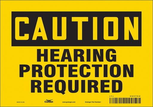 J6957 Safety Sign 7 inx10 in Vinyl