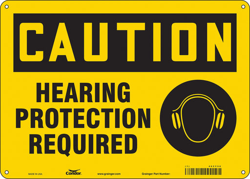Safety Sign 10 inx14 in Aluminum