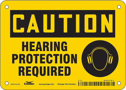 Safety Sign 5 inx7 in Polyethylene