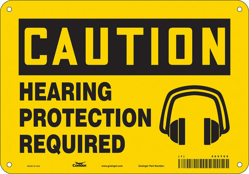 Safety Sign 7 inx10 in Polyethylene