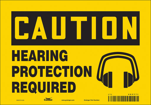 Safety Sign 7 inx10 in Vinyl