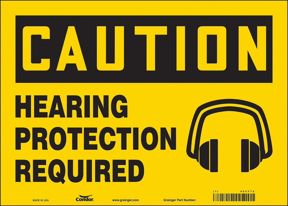Safety Sign 10 inx14 in Vinyl