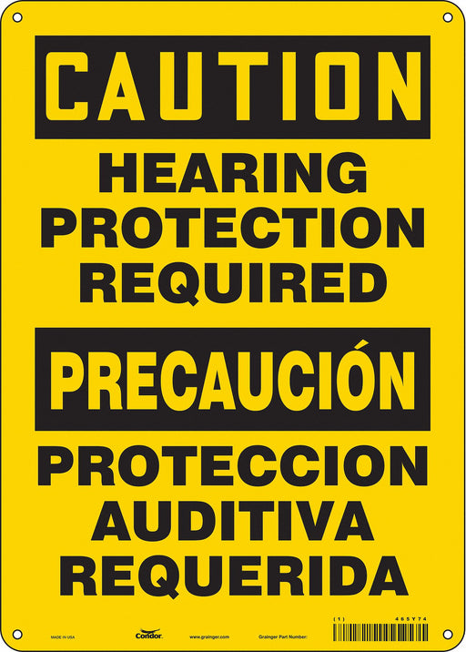 Safety Sign 14 inx10 in Aluminum