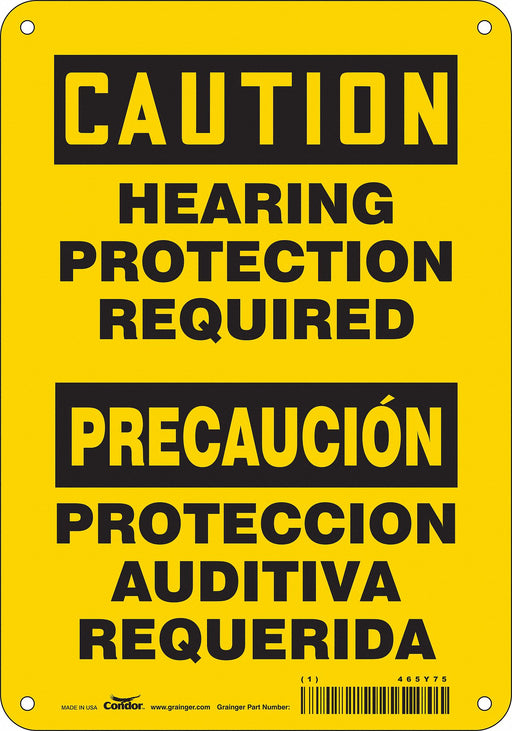 Safety Sign 10 inx7 in Polyethylene