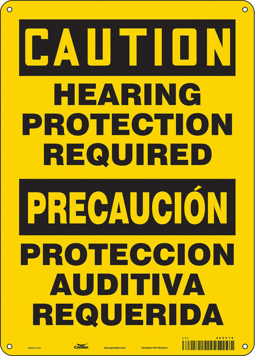 Safety Sign 14 inx10 in Polyethylene