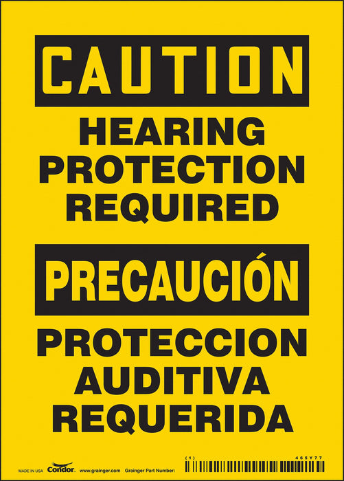 Safety Sign 7 inx5 in Vinyl