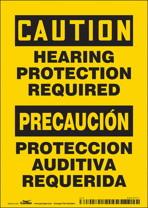 Safety Sign 7 inx5 in Vinyl