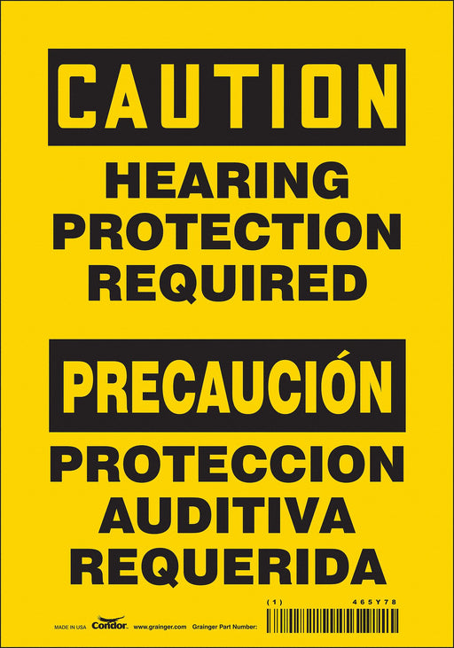 Safety Sign 10 inx7 in Vinyl