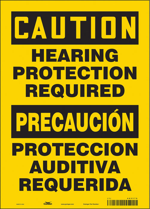 Safety Sign 14 inx10 in Vinyl