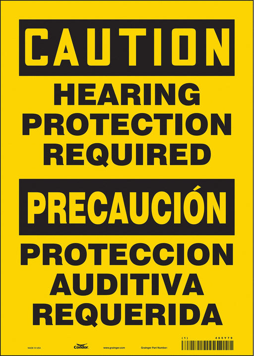 Safety Sign 14 inx10 in Vinyl