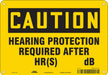Safety Sign 7 inx10 in Polyethylene