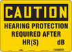 Safety Sign 10 in x 14 in Polyethylene