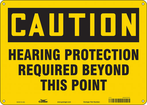 Safety Sign 10 inx14 in Aluminum