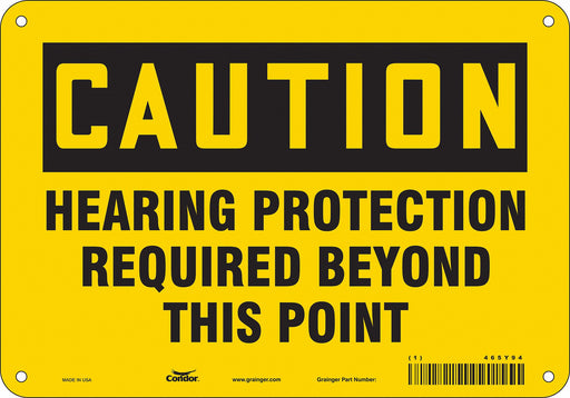 Safety Sign 7 inx10 in Polyethylene