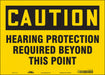 Safety Sign 10 inx14 in Polyethylene
