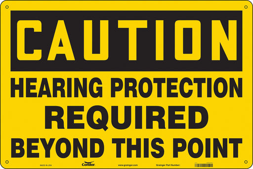 Safety Sign 24 in x 36 in Polyethylene