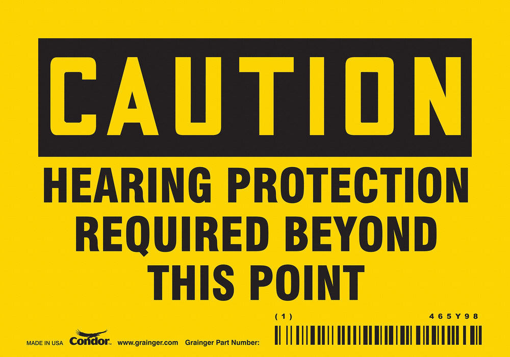 Safety Sign 3 1/2 inx5 in Vinyl