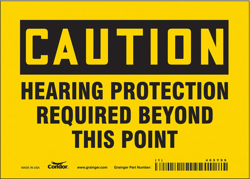 Safety Sign 5 inx7 in Vinyl
