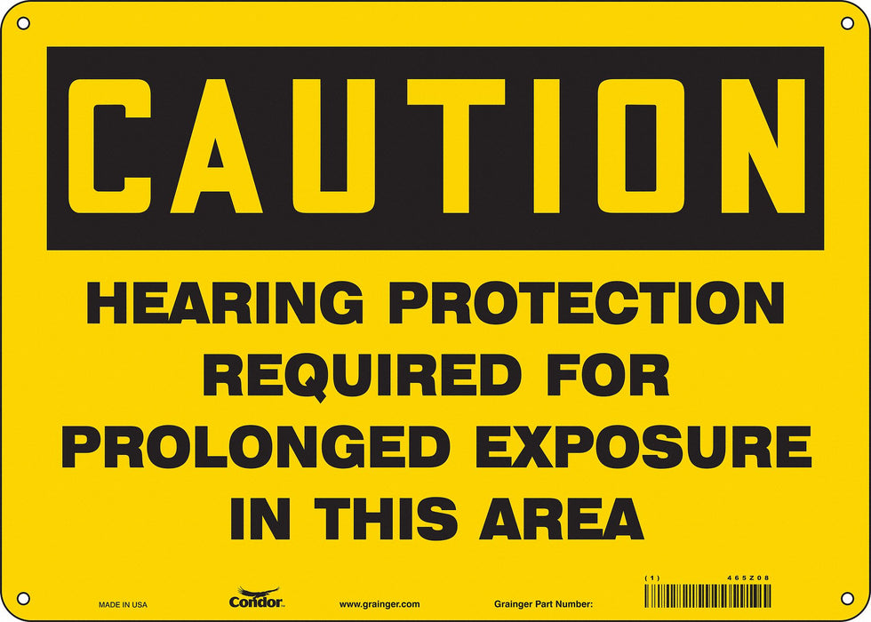 Safety Sign 10 in x 14 in Aluminum