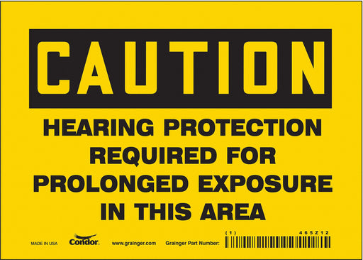 Safety Sign 5 inx7 in Vinyl