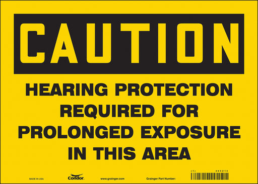 Safety Sign 10 in x 14 in Vinyl