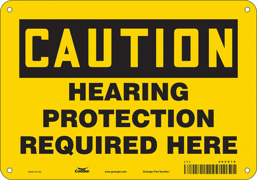 Safety Sign 7 inx10 in Polyethylene