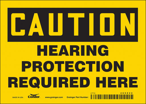 Safety Sign 5 in x 7 in Vinyl