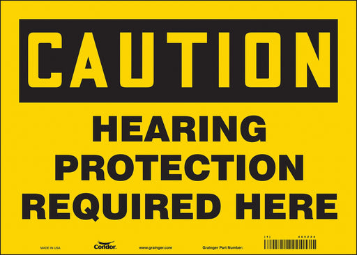 Safety Sign 10 inx14 in Vinyl
