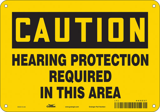 Safety Sign 7 inx10 in Polyethylene